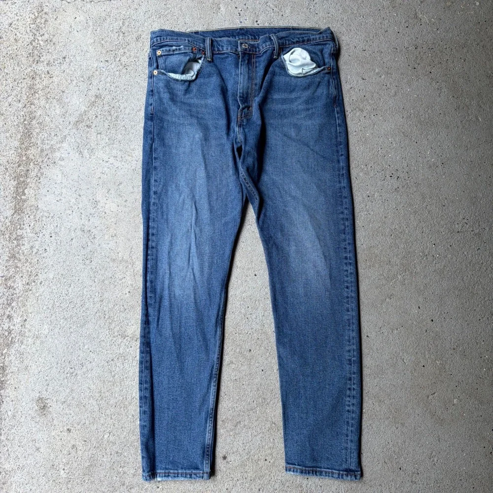 Levis 512 Slim Taper Jeans Mens 38x32 Medium Wash Blue Denim 28833-0074